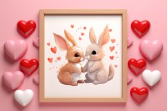 Valentines Day Animal Couple Sublimation, Christmas Clipart Product Image 3