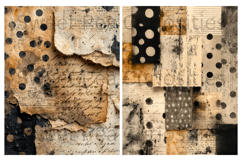 Black, Grunge, Paper, Mixed Media, Papers, Junk Journal Product Image 3