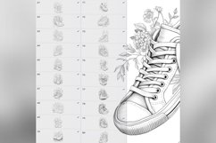 80 Procreate Floral Sneakers Stamp Brushes Product Image 4