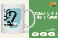 Sienna Thistle Boho Floral Monogram Product Image 1