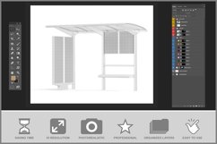 Bus Stop Mockup Product Image 3