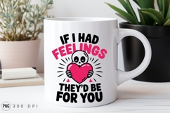Skull Holding Heart Valentines Day Graphic PNG Product Image 2