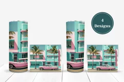 Summer Tumbler Sublimation, Tropical Tumbler Wrap Designs Product Image 3