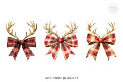 Christmas Reindeer Bow Product Image 3