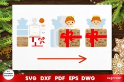Christmas Angel Card Holder Laser Cut | Money Holder Product Image 2