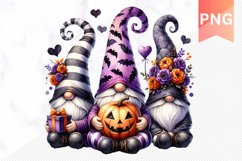 Halloween gnome clipart, Halloween sublimation clipart set Product Image 4