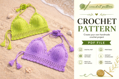 Scalloped Crochet Bralette Top Pattern PDF Product Image 3