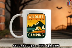 Wildlife Camping Mountain PNG Outdoor Adventure Design Product Image 3