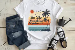 Be the sunshine Summer PNG, Retro Beach PNG Sublimation Desi Product Image 3