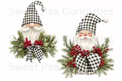 Christmas, Gnome, Ephemera, PNG, watercolor, Clipart Product Image 3