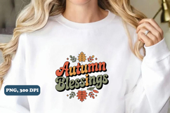 Autumn Blessings Christian png design Product Image 3