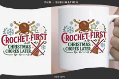 Christmas crochet png design for T-shirts Product Image 3