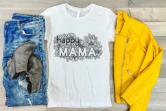 Mothers Day SVG | Happy Mama SVG | Floral Mom SVG Product Image 4