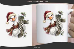 Christmas peeking character png design for T-shirts Product Image 3