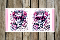 Skulls and coffee | Halloween Sublimation Mug design PL Product Image 3