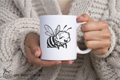 Cute Bee SVG files - 2 Variations Product Image 3