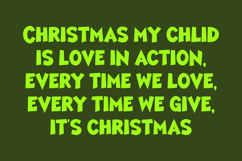 Snowy Grinch - Quirky Display Font Product Image 3