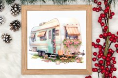 Watercolor Caravan Clipart, Caravan Clipart, Caravan Product Image 3