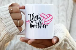 Volleyball brother svg, SVG files for cricut, laser cut file Product Image 2
