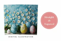 Floral Easter Tumbler Wrap, Chamomile Tumbler Design Product Image 3