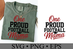 One Proud Football Mama Svg | Game Day Svg | Shirt Svg Product Image 3
