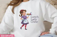 Lunch Lady Crew PNG, Lunch Lady Sublimation PNG Product Image 3