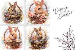 Easter Basket Pillow Template, Easter Bunny Pillowcase Product Image 3