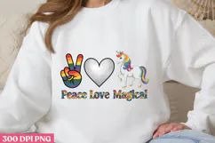 Peace love Magical PNG, Magical Sublimation PNG Product Image 3