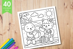 Cozy Eras Coloring Book, Cute and Cozy Digital Coloring Product Image 3