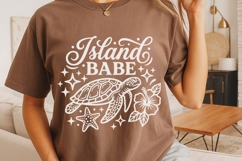 Island Babe Svg, Summer Vibes Svg, Sea Turtle Svg, Ocean Svg Product Image 4
