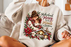 4 Christian Mom Christmas PNG Designs, 4 Faith Based Christm Product Image 3