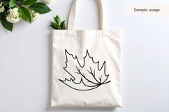 Hand Drawn Falling Maple Leaf SVG Product Image 3