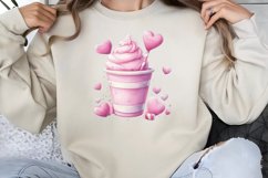 Valentine Coffee Clipart PNG Product Image 1