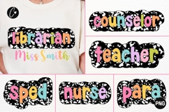 Composition School Staff PNG Bundle | Back To School PNG Product Image 1