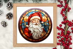 Stained Glass Painting Of Santa Clipart Sublimation Product Image 3
