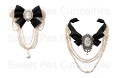 Cameo, Pearls, Ephemera, PNG, Junk Journal, clipart Product Image 3