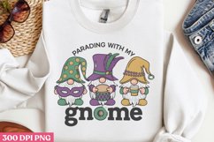 Parading with my gnome PNG, Mardi Gras PNG Product Image 3