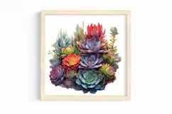 cactus clipart, watercolor cactus, succulent clipart Product Image 3
