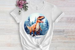 Funny Prehistoric Christmas Clipart Sublimation Product Image 3