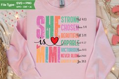 She Is Mimi SVG | Mother Day PNG | Happy Mother&#039;s Day SVG Product Image 3