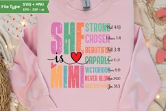 She Is Mimi SVG | Mother Day PNG | Happy Mother's Day SVG Product Image 3