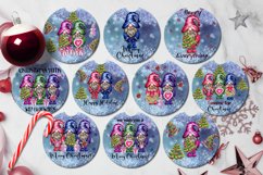 Christmas Gnome | Car coaster &amp; key chain Christmas designs Product Image 3