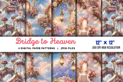 Bridge to Heaven Backdrop Flowers JPG Product Image 1