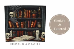 Halloween Tumbler Wrap Design, Magic Books Tumbler Design Product Image 3