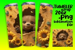 Adorable 3D Animals Tumbler Wrap - Hole in Wall Product Image 1