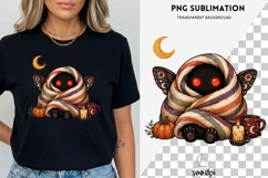 Cute Mothman Cozy Blanket PNG | Gothic Autumn Cryptid Product Image 3