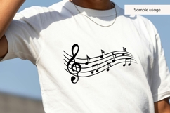 Hand Drawn Music Notes SVG Product Image 3