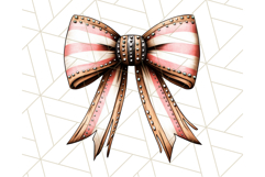 Western Style Bow PNG, Cute Cowboy, Cowgirl Coquette Png Product Image 3