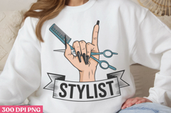 Stylist PNG, Hair Stylist Sublimation PNG Product Image 3