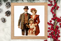 Vintage Christmas Clipart, Vintage Christmas Clipart Product Image 3